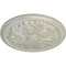 Ekena Millwork Swindon Ceiling Medallion (Fits Canopies up to 2 7/8"), Hand-Painted Flash Blue, 16 7/8"OD x 1 1/2"P CM16SWFBS - alternate 4